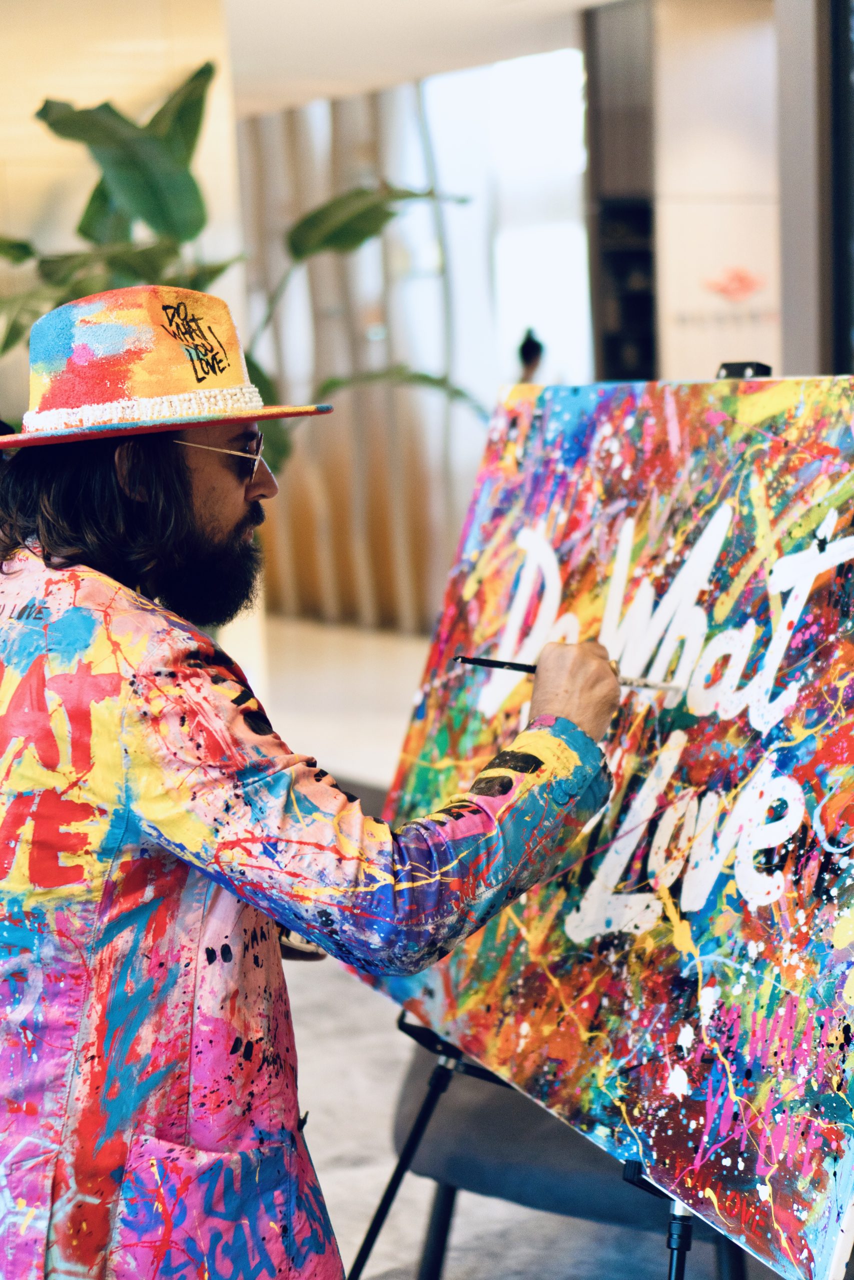 Do What You Love painting by Sergey Gordienko, acrylic on canvas, 2024