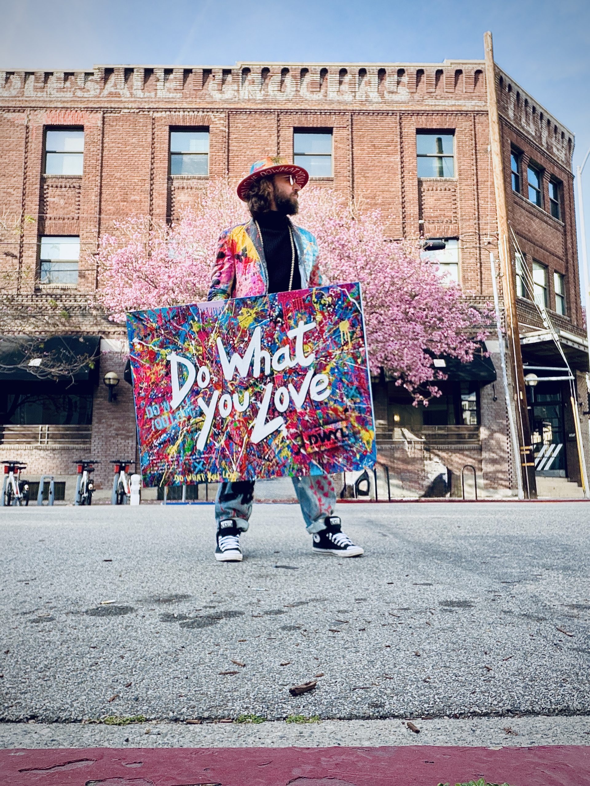 Do What You Love painting by Sergey Gordienko, acrylic on canvas, 2024