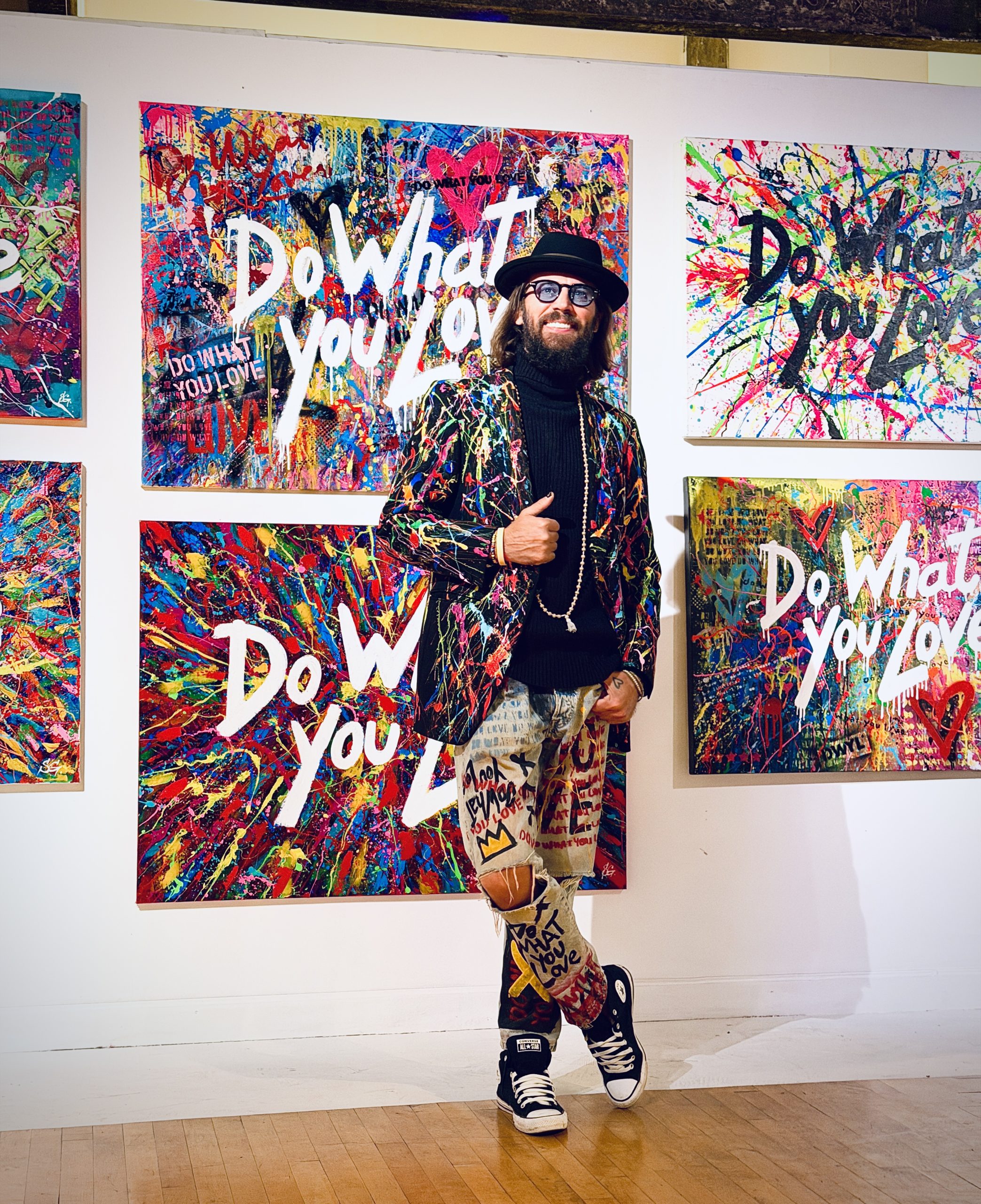 Do What You Love painting by Sergey Gordienko, acrylic on canvas, 2024